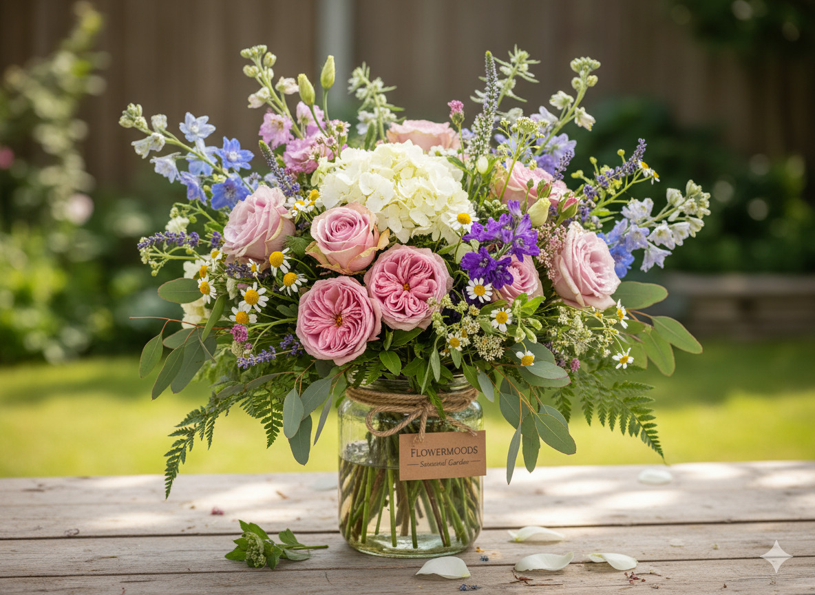 Seasonal garden bouquet